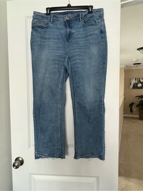 J.Jill Classic Women's Cropped Boot Cut Jeans in Light Blue